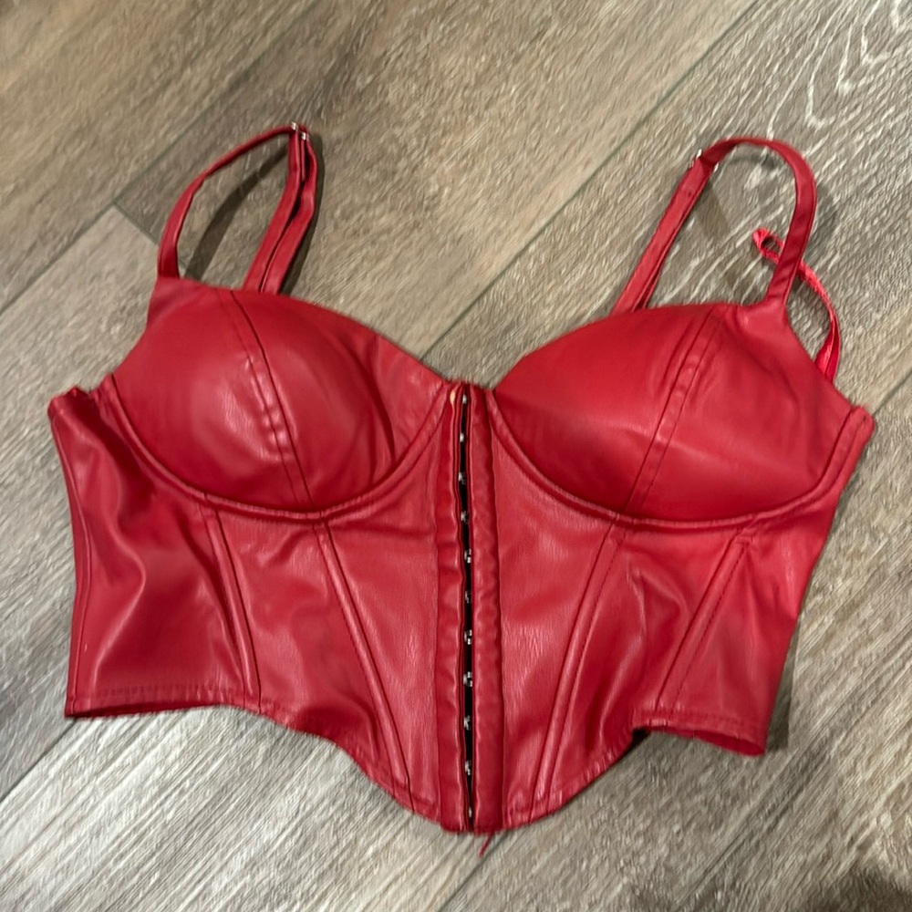 Windsor Bright Red Corset Top
